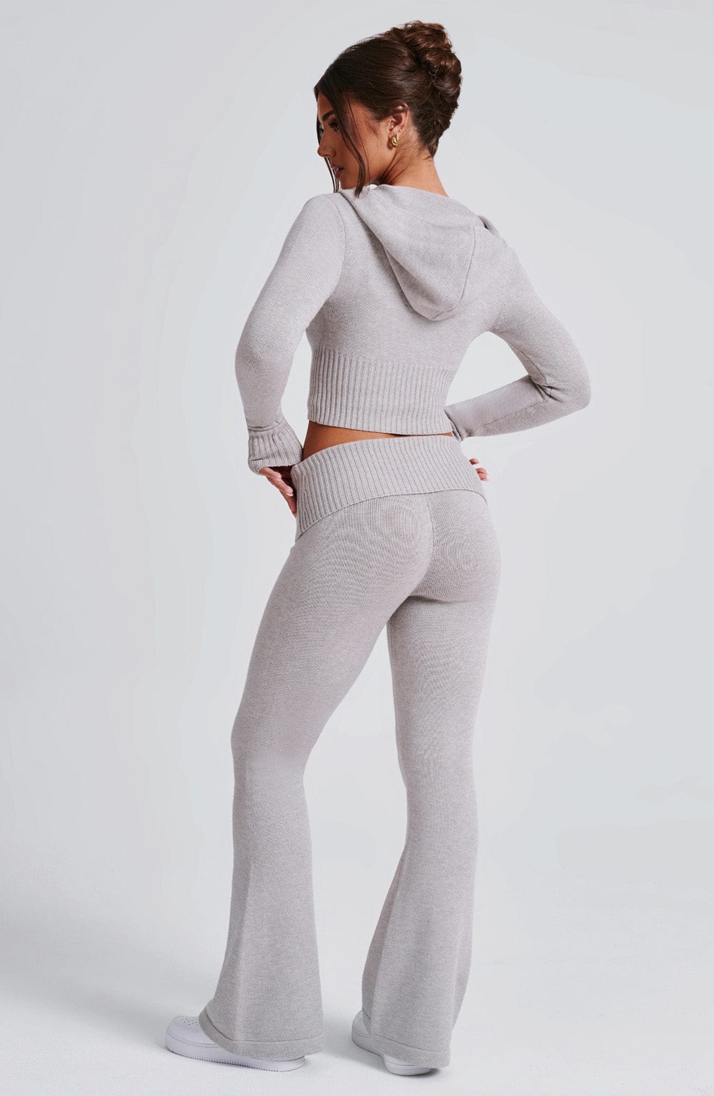 Fitted Wide-Leg Lounge Set-loungewear > lounge set-Laventaire-Laventaire