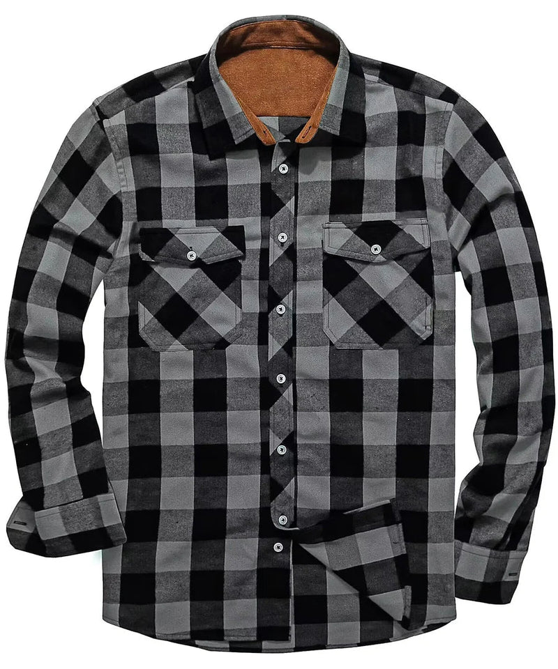 Flannel Casual Shirt-shirts > casual shirts > flannel shirts-Laventaire-Laventaire