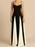 Flared Skirt Maxi Dress-dresses > maxi dress-Laventaire-Laventaire