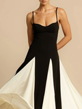 Flared Skirt Maxi Dress-dresses > maxi dress-Laventaire-Laventaire