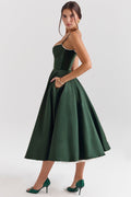 Flattering Fit Midi Dress-dresses > midi dress-Laventaire-Laventaire