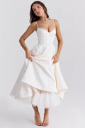 Flattering Fit Midi Dress-dresses > midi dress-Laventaire-Laventaire