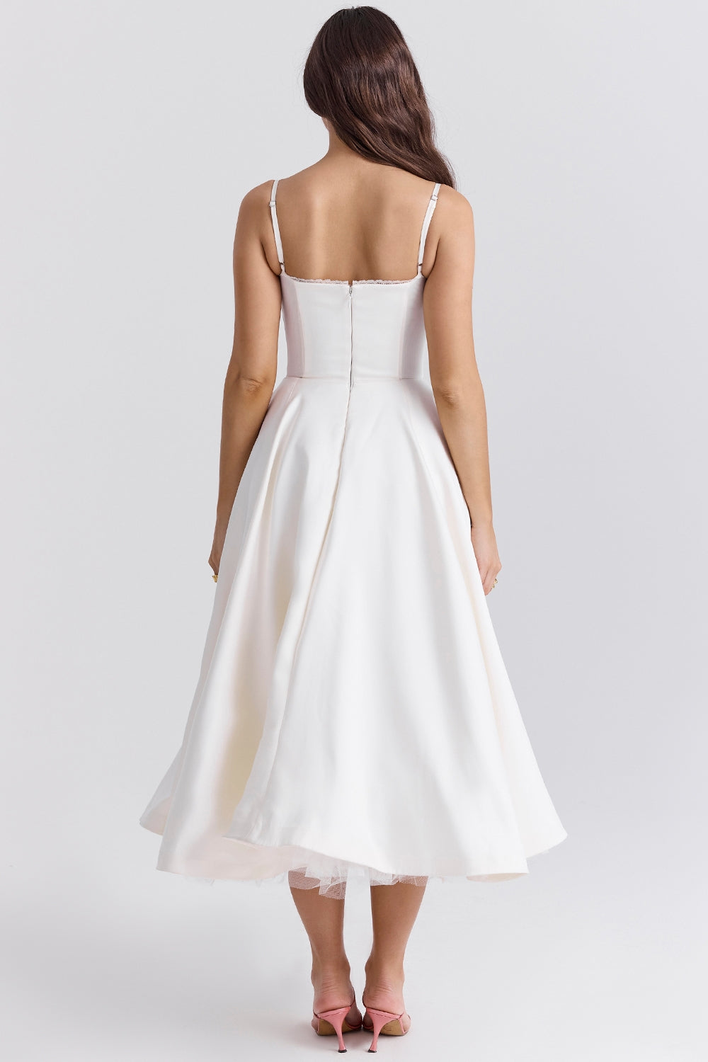 Flattering Fit Midi Dress-dresses > midi dress-Laventaire-Laventaire