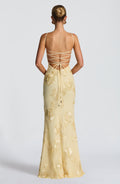Floral Flare Maxi Dress-dresses > maxi dress-Laventaire-Laventaire