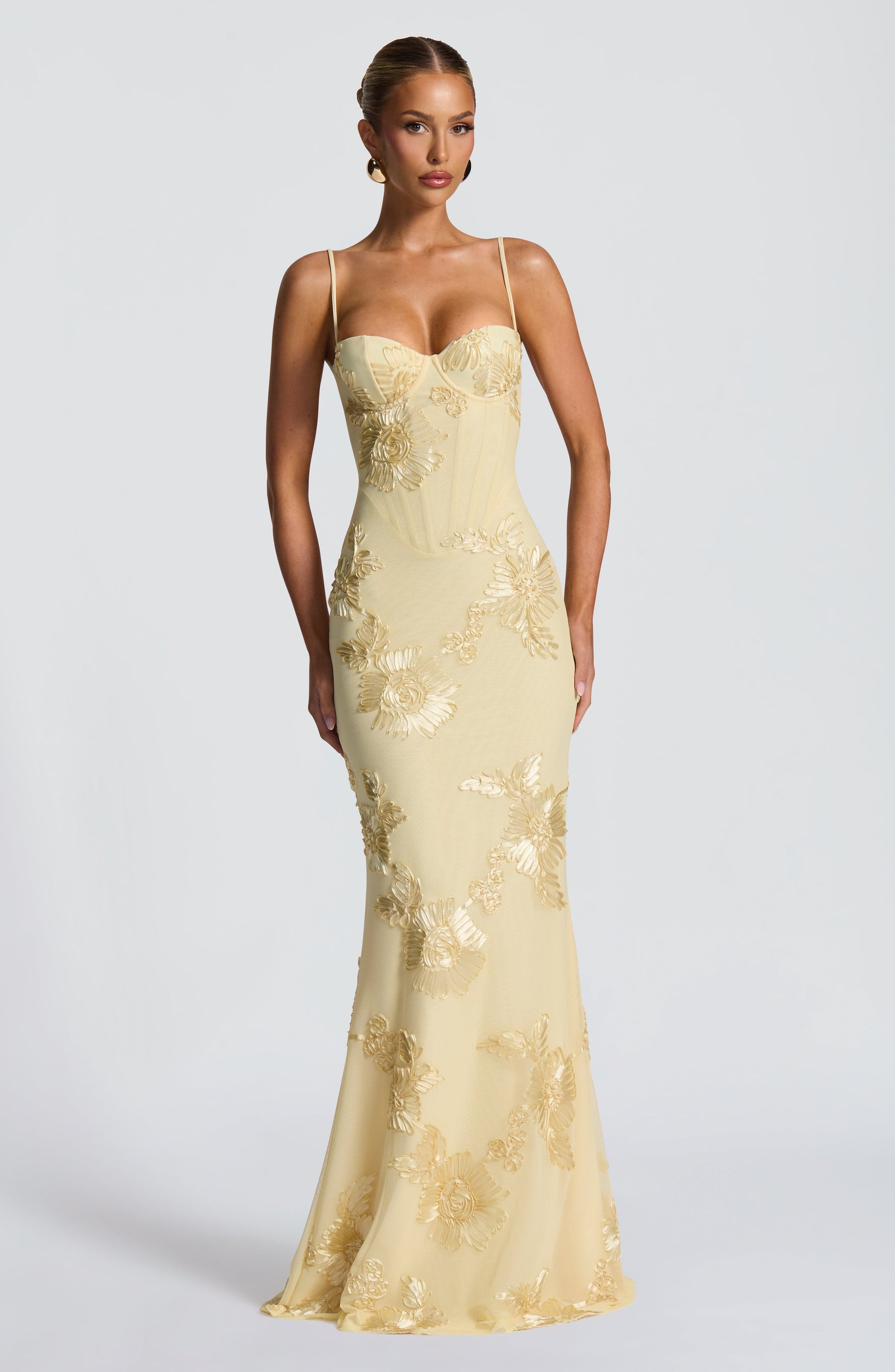 Floral Flare Maxi Dress-dresses > maxi dress-Laventaire-Laventaire
