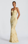 Floral Flare Maxi Dress-dresses > maxi dress-Laventaire-Laventaire