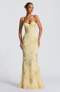 Floral Flare Maxi Dress-dresses > maxi dress-Laventaire-Laventaire
