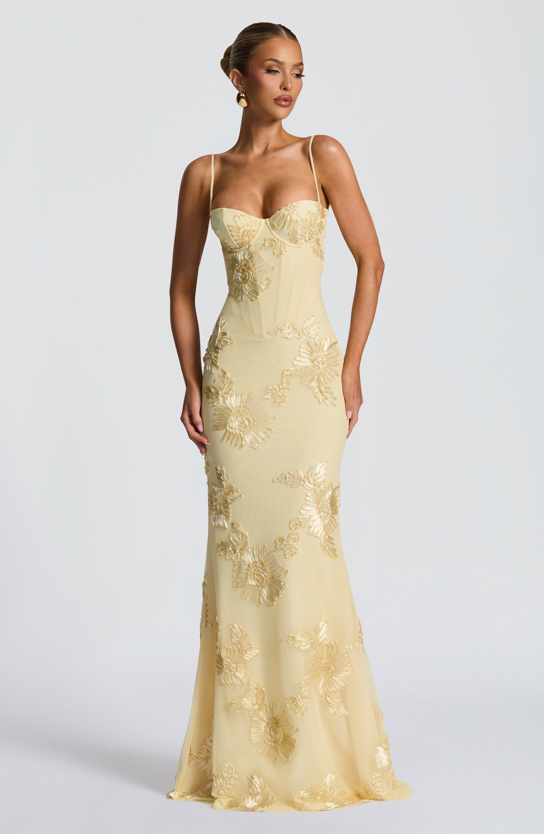 Floral Flare Maxi Dress-dresses > maxi dress-Laventaire-Laventaire