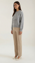 Floral Knit Sweater-sweaters > knit sweater-Laventaire-Laventaire