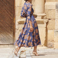 Floral Midi Dress-dresses > shirt dress-Laventaire-Laventaire