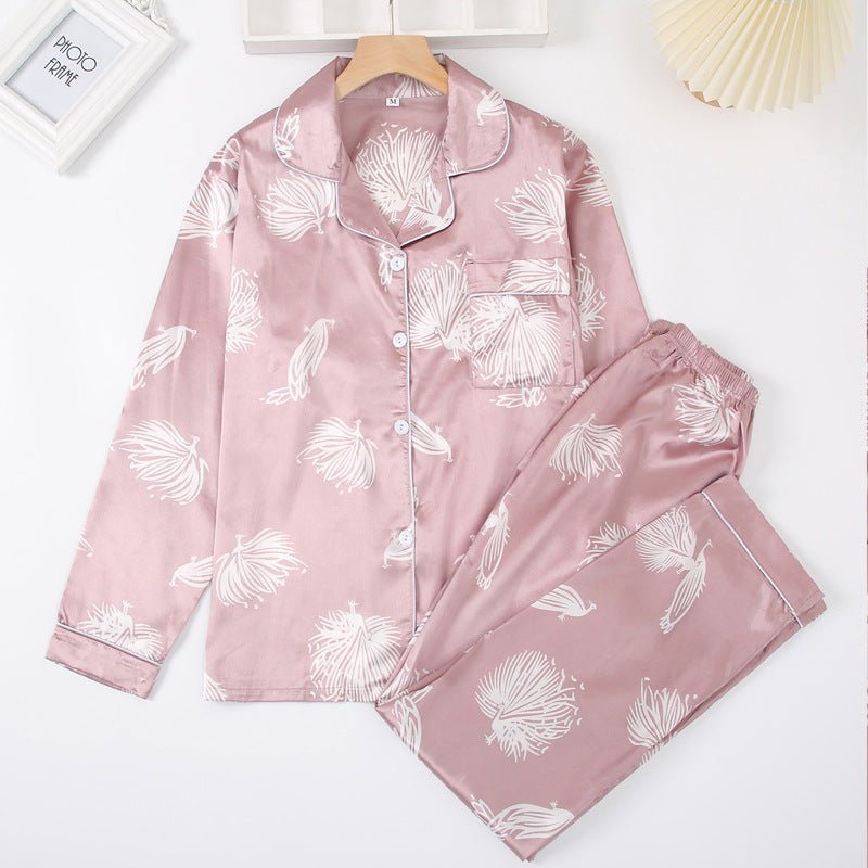 Floral Pajama Set Trousers-sleepwear > pajama set-Laventaire-Laventaire