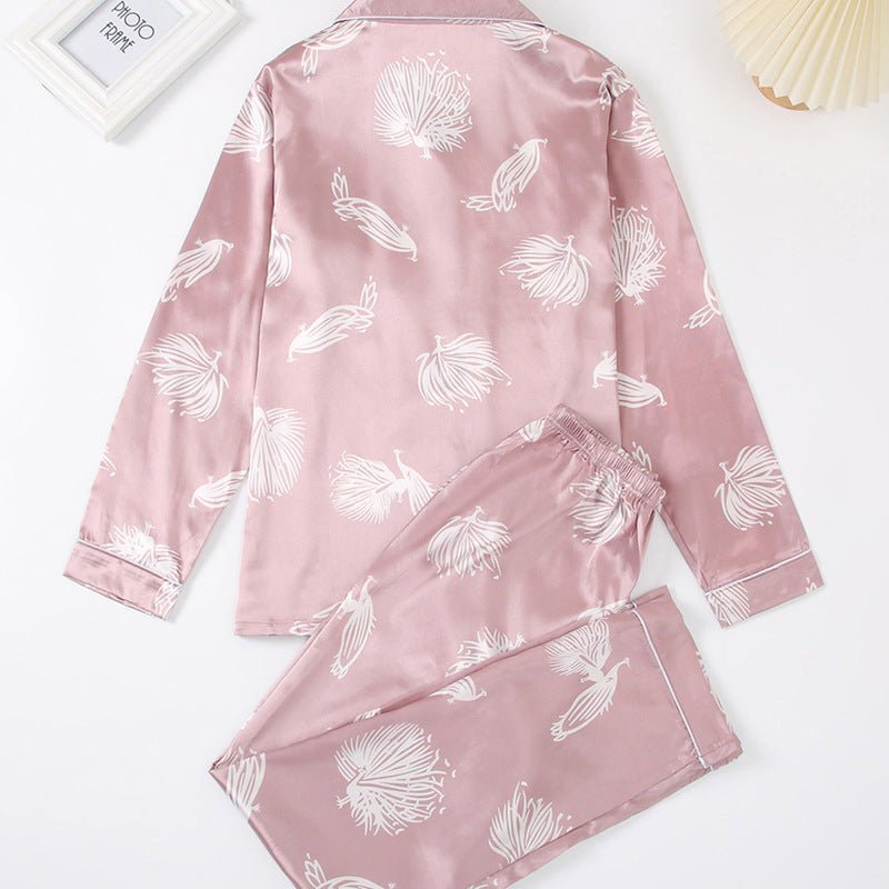 Floral Pajama Set Trousers-sleepwear > pajama set-Laventaire-Laventaire
