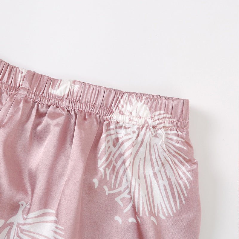 Floral Pajama Set Trousers-sleepwear > pajama set-Laventaire-Laventaire