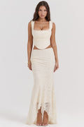 Floral Set Maxi Dress-dresses > maxi dress-Laventaire-Laventaire