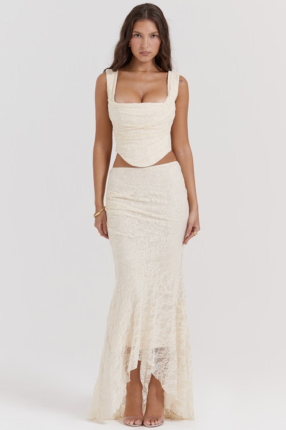 Floral Set Maxi Dress-dresses > maxi dress-Laventaire-Laventaire
