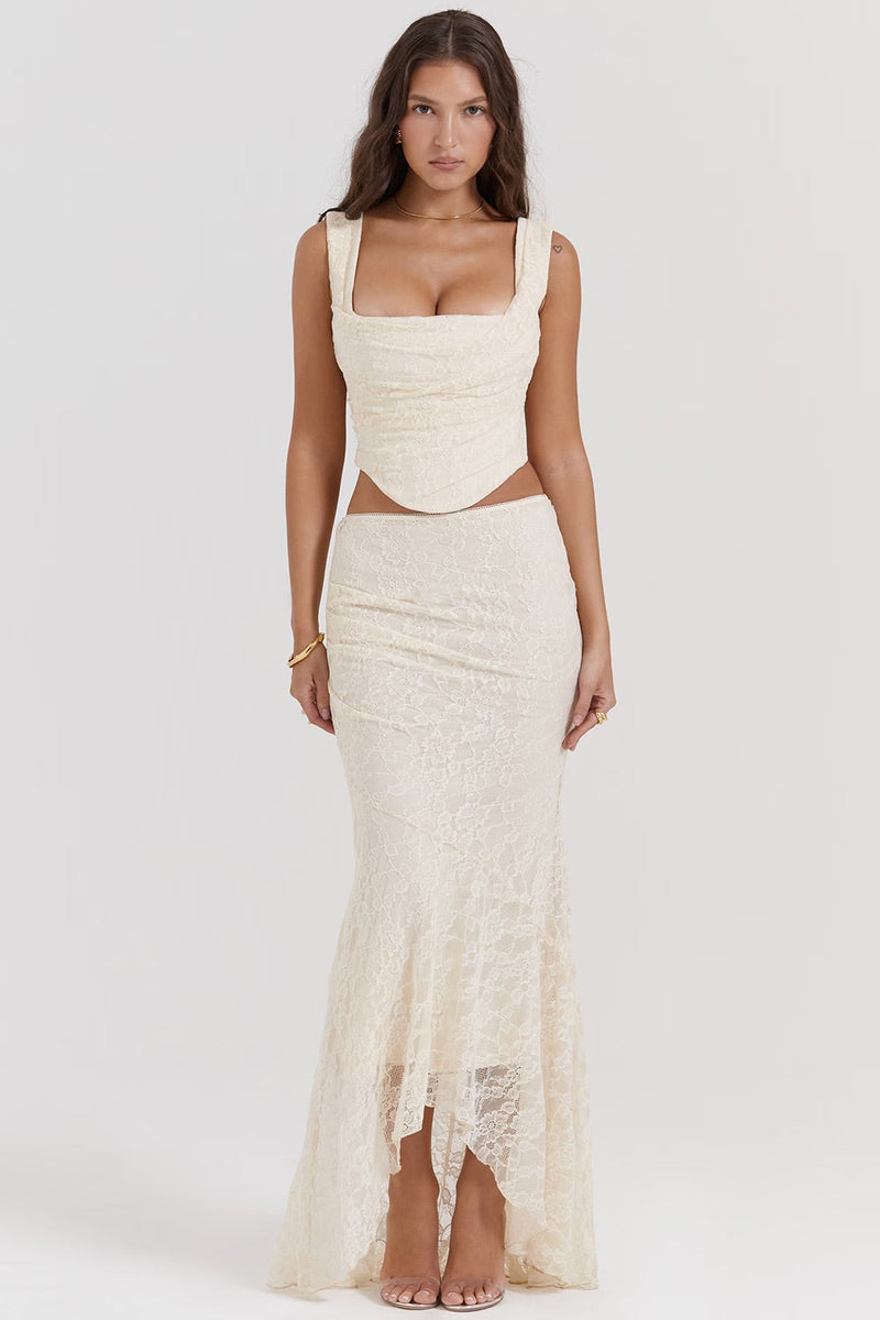 Floral Set Maxi Dress-dresses > maxi dress-Laventaire-Laventaire