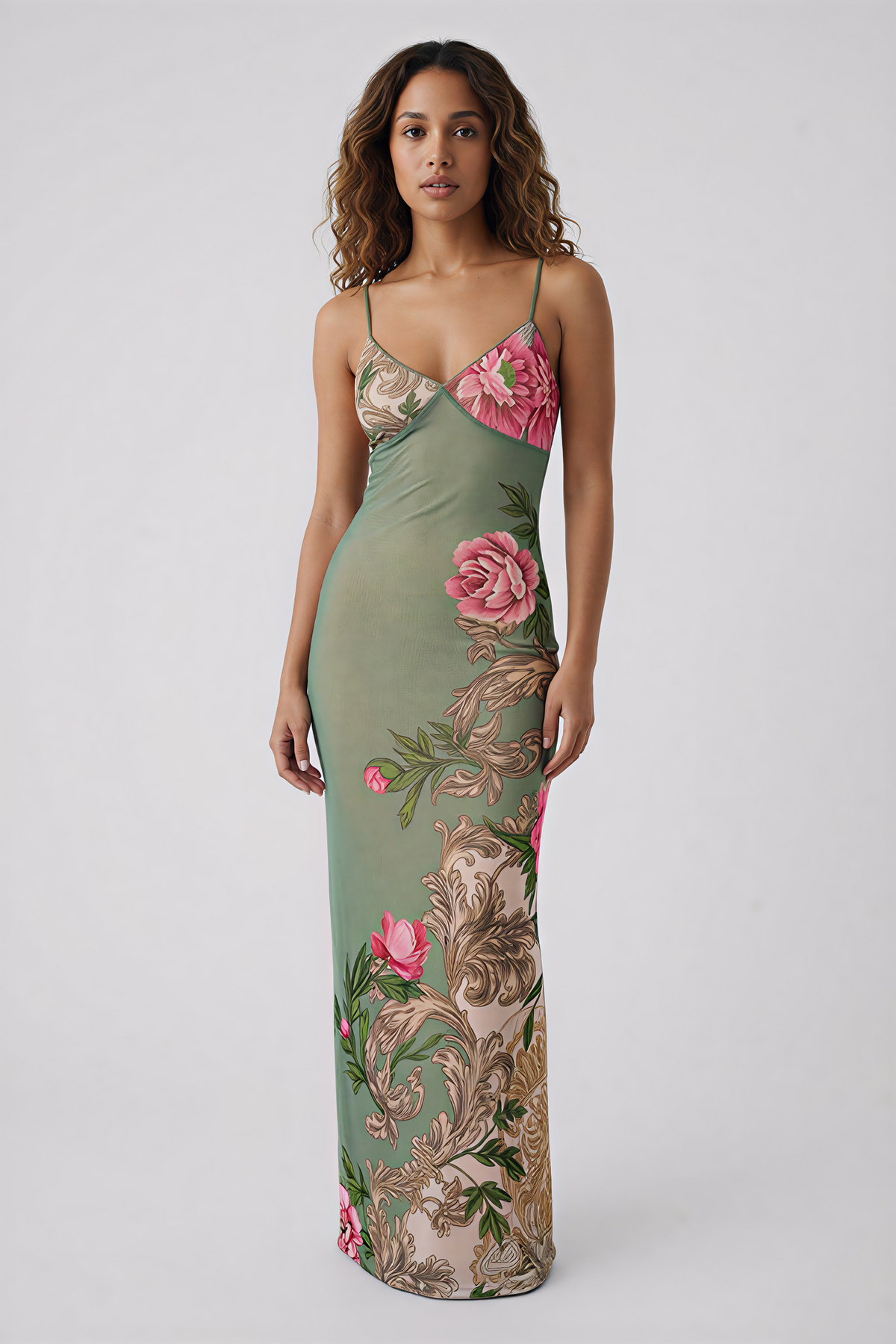 Floral Summer Maxi Dress-dresses > maxi dress-Laventaire-Laventaire