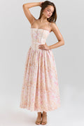 Floral Summer Maxi Dress-dresses > midi dress-Laventaire-Laventaire