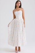 Floral Summer Maxi Dress-dresses > midi dress-Laventaire-Laventaire