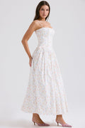 Floral Summer Maxi Dress-dresses > midi dress-Laventaire-Laventaire