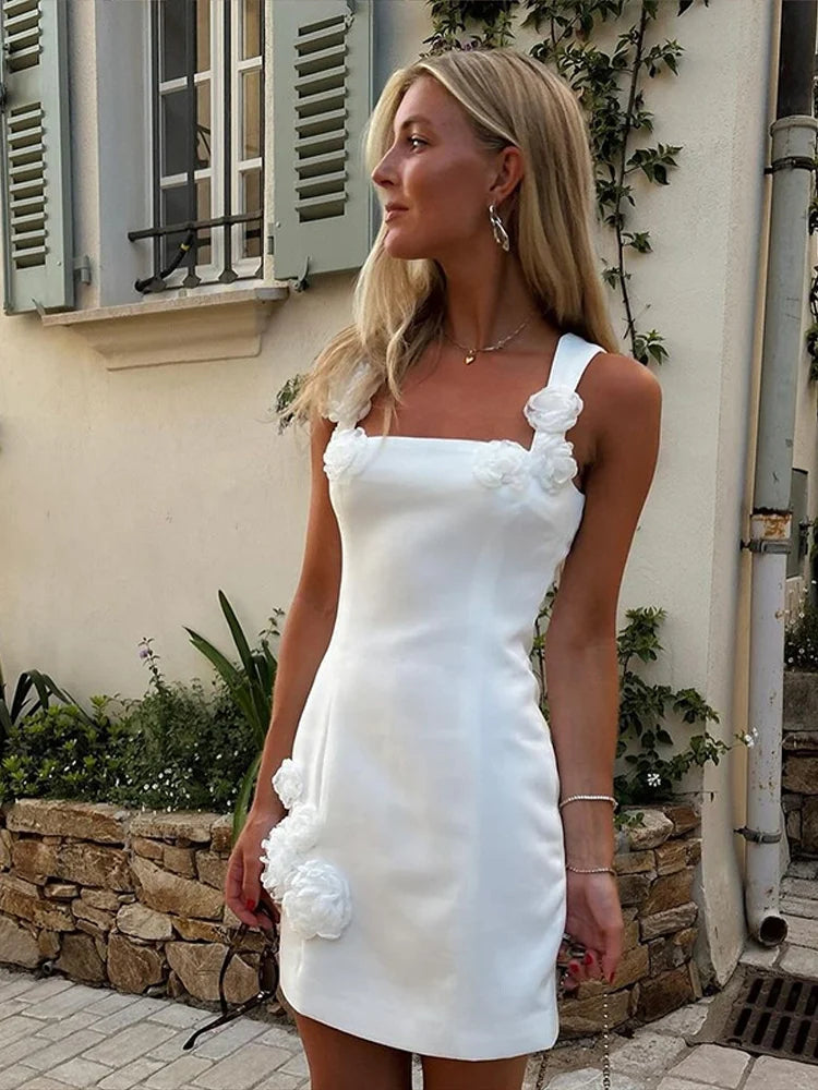 Floral Summer Mini Dress-dresses > mini dress-Laventaire-Laventaire