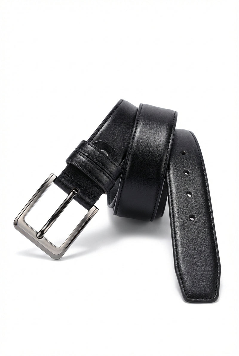Formal Dress Belt-accessories > belts > dress belts-Laventaire-Black-S-Laventaire