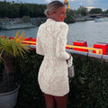 Formal Lace Mini Dress-dresses > mini dress-Laventaire-Laventaire