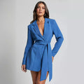 Formal Mini Blazer Dress-dresses > blazer dress-Laventaire-Laventaire