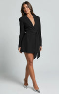 Formal Mini Blazer Dress-dresses > blazer dress-Laventaire-Laventaire