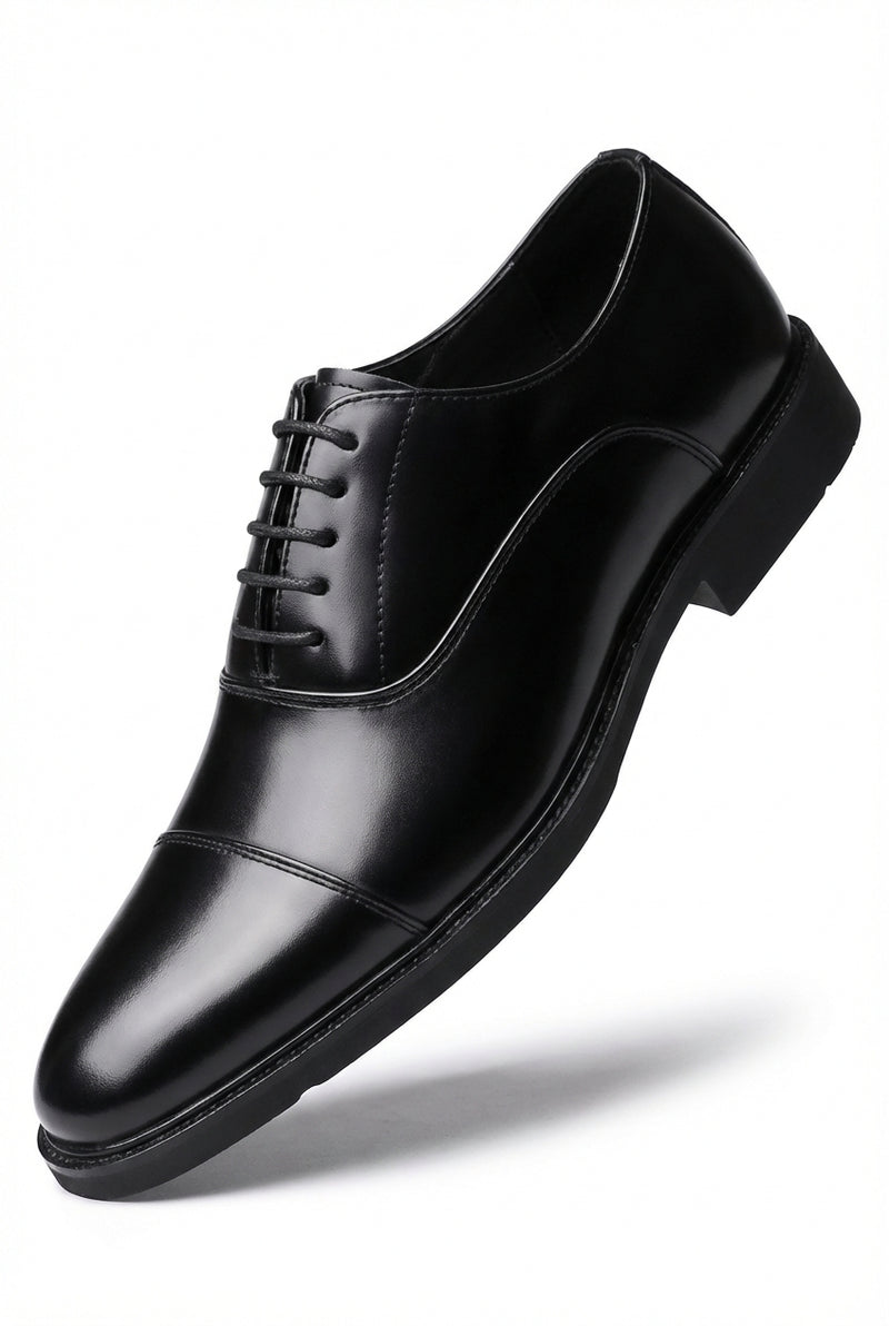 Formal Oxford Dress Shoes-footwear > dress shoes > oxfords-Laventaire-Black-38-Laventaire