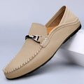 Formal Slip-On Loafers-footwear > loafers-Laventaire-Khaki-38-Laventaire