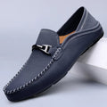 Formal Slip-On Loafers-footwear > loafers-Laventaire-Navy Blue-38-Laventaire