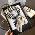 Geometric Pattern Square Scarf-accessories > scarves > square scarf-Laventaire-Laventaire