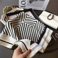 Geometric Pattern Square Scarf-accessories > scarves > square scarf-Laventaire-Laventaire