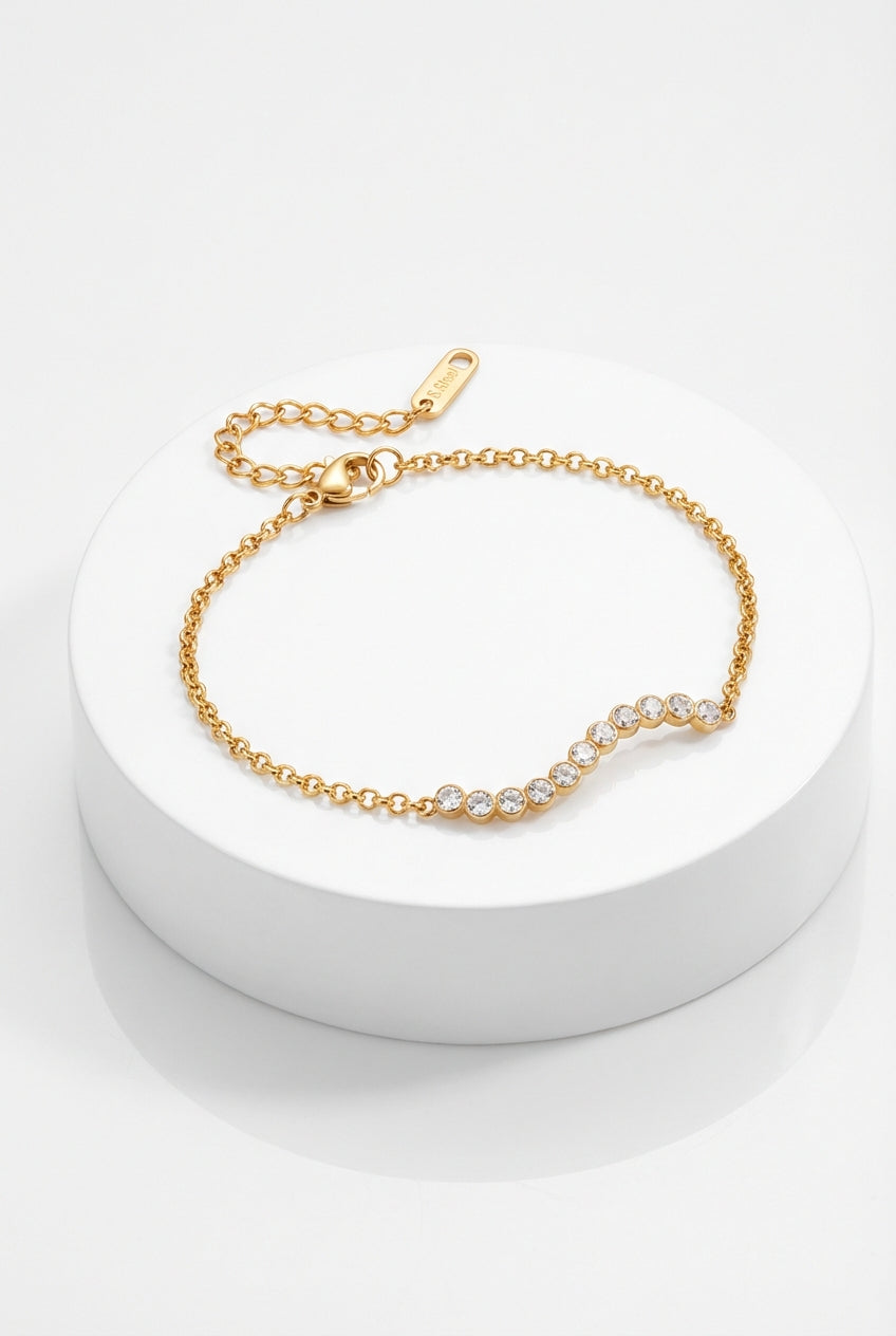 Gold Plated Accent Bracelet-jewelry > bracelet-Laventaire-Gold-One Size-Laventaire