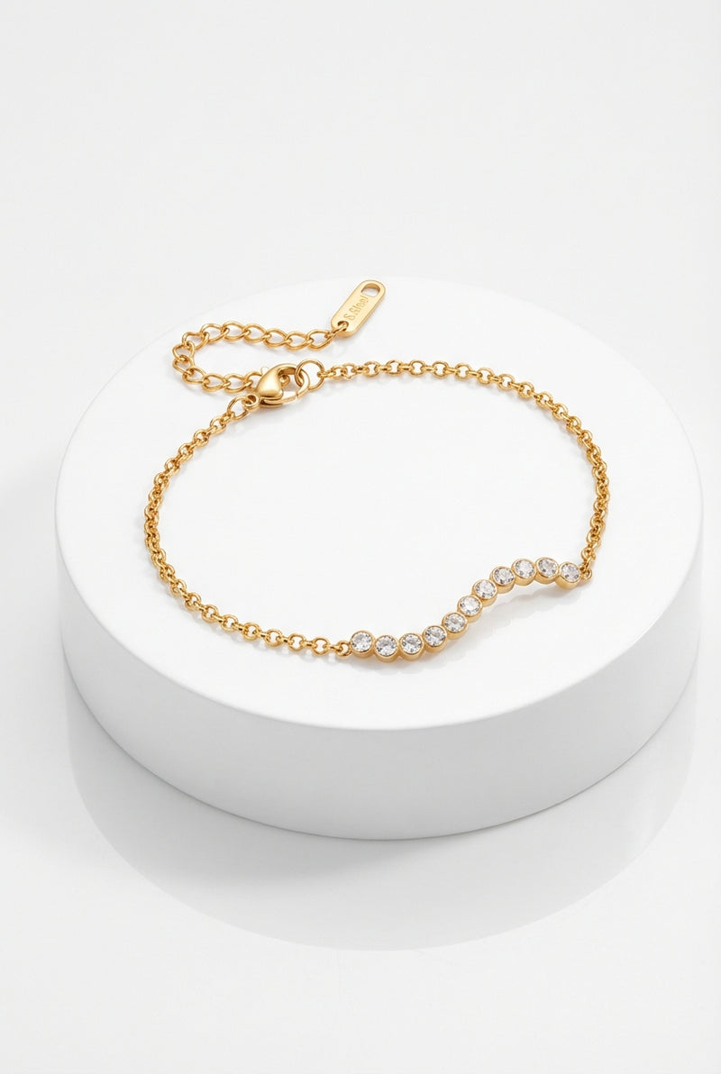 Gold Plated Accent Bracelet-jewelry > bracelet-Laventaire-Gold-One Size-Laventaire