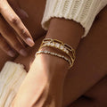 Gold Plated Bangle Bracelet-jewelry > bracelets > bangle bracelets-Laventaire-Laventaire