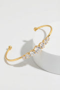 Gold Plated Bangle Bracelet-jewelry > bracelets > bangle bracelets-Laventaire-Gold-One Size-Laventaire