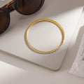 Gold Plated Bangle Bracelet-jewelry > bracelets > bangles-Laventaire-Laventaire