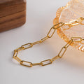 Gold Plated Chain Necklace-jewelry > necklaces > chain necklaces-Laventaire-Laventaire