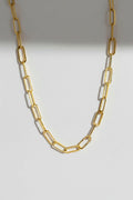 Gold Plated Chain Necklace-jewelry > necklaces > chain necklaces-Laventaire-Laventaire