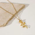 Gold Plated Charm Necklace-jewelry > necklaces-Laventaire-Laventaire