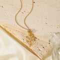Gold Plated Charm Necklace-jewelry > necklaces-Laventaire-Laventaire