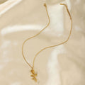 Gold Plated Charm Necklace-jewelry > necklaces-Laventaire-Laventaire