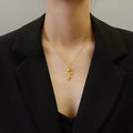 Gold Plated Charm Necklace-jewelry > necklaces-Laventaire-Laventaire