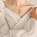 Gold Plated Charm Necklace-jewelry > necklaces-Laventaire-Laventaire