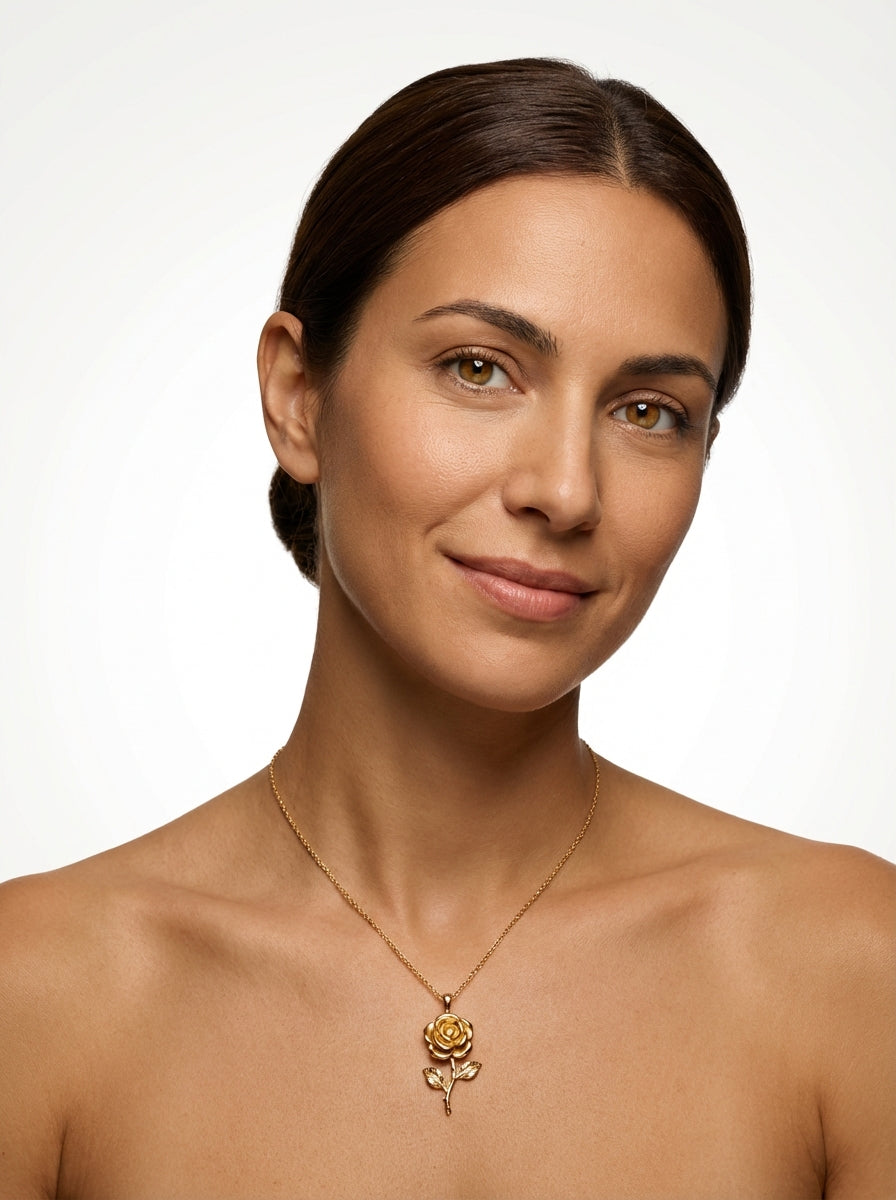Gold Plated Charm Necklace-jewelry > necklaces-Laventaire-Laventaire