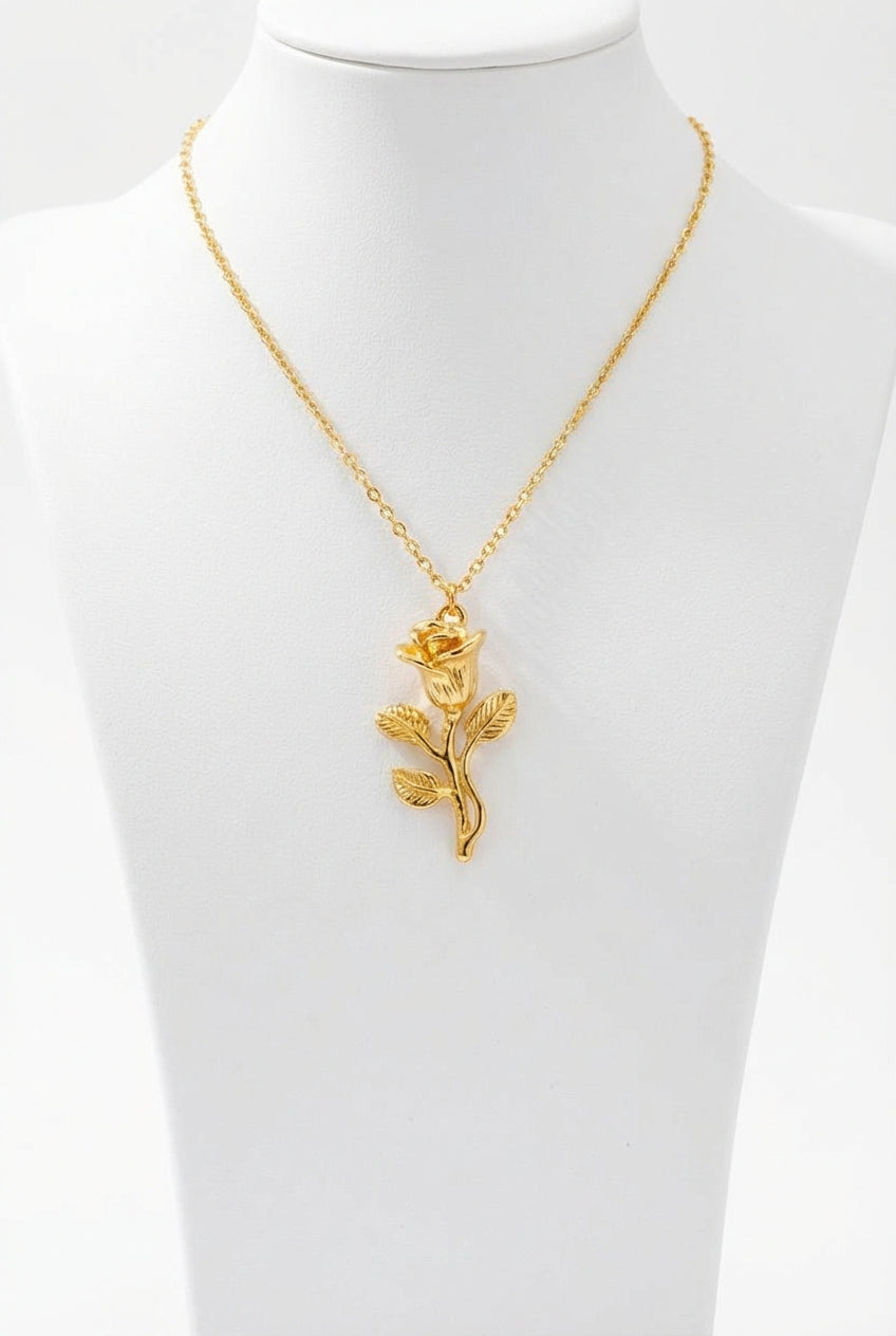 Gold Plated Charm Necklace-jewelry > necklaces-Laventaire-Gold-One Size-Laventaire