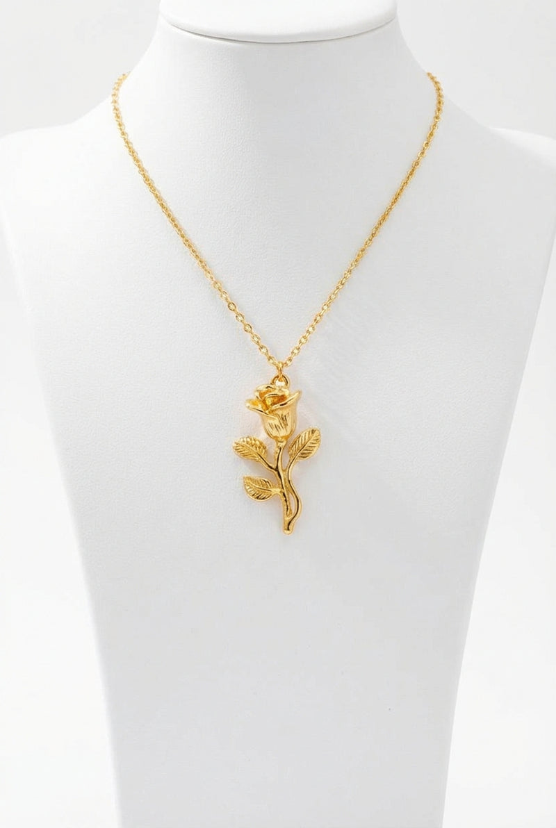Gold Plated Charm Necklace-jewelry > necklaces-Laventaire-Gold-One Size-Laventaire