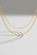 Gold Plated Layered Necklace-necklaces > layered necklaces-Laventaire-Laventaire